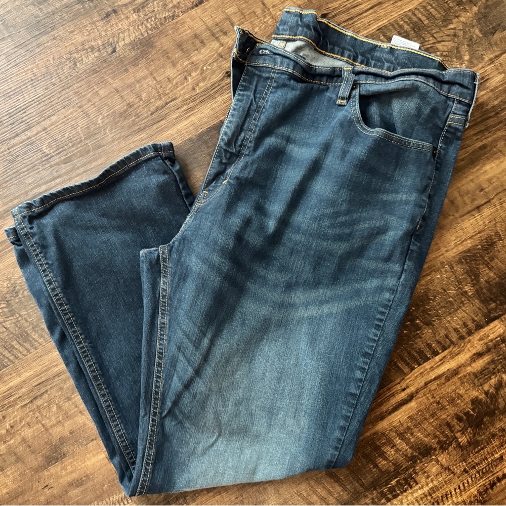 Levi's 541 Athletic Stretch Performance Blue Jeans Men Size 48x32 Midnight Wash
